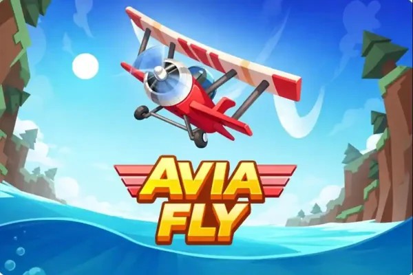 Avia Fly Game logo by InOut at Rollxo Casino