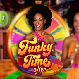 Funky Time logo by Evolution at Rollxo Casino